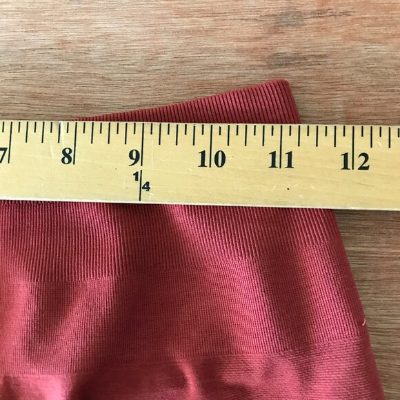 Alphalete Athletic Leggings Women L Red Mid Rise Elastic Waist Athleisure Yoga - Picture 10 of 12